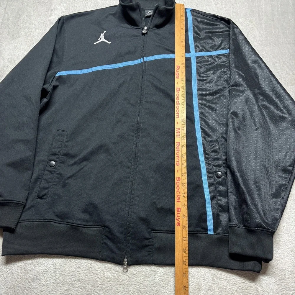 VTG AIR JORDAN Track Jacket Full Zip Mens L Warm Up‎ Jumpman Spellout RARE